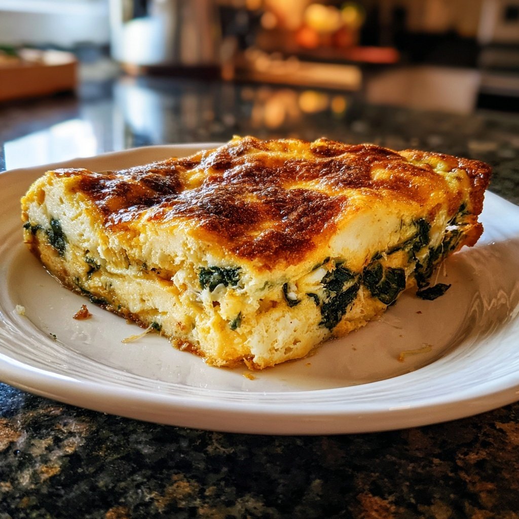 Machen Sie voran Frühstück Ei Auflauf