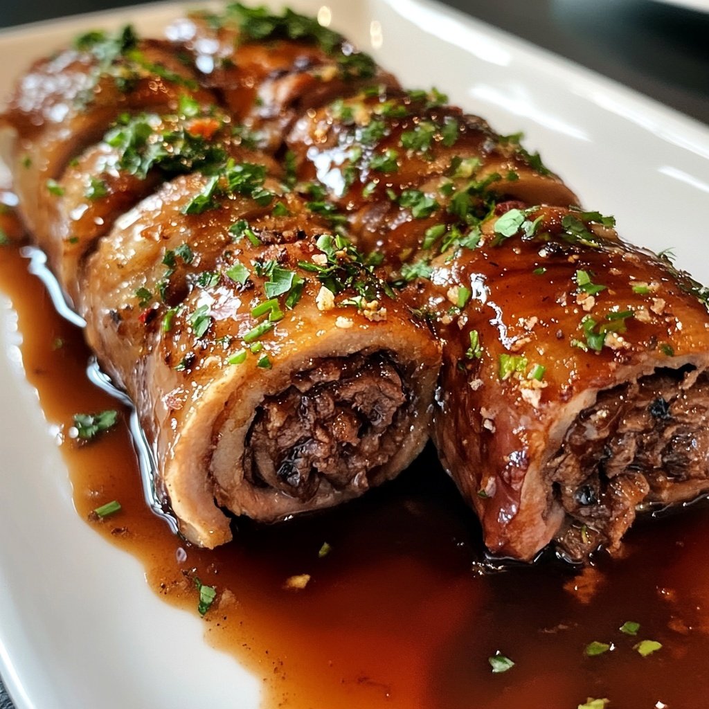 Rinderrouladen mit Rotweinsauce