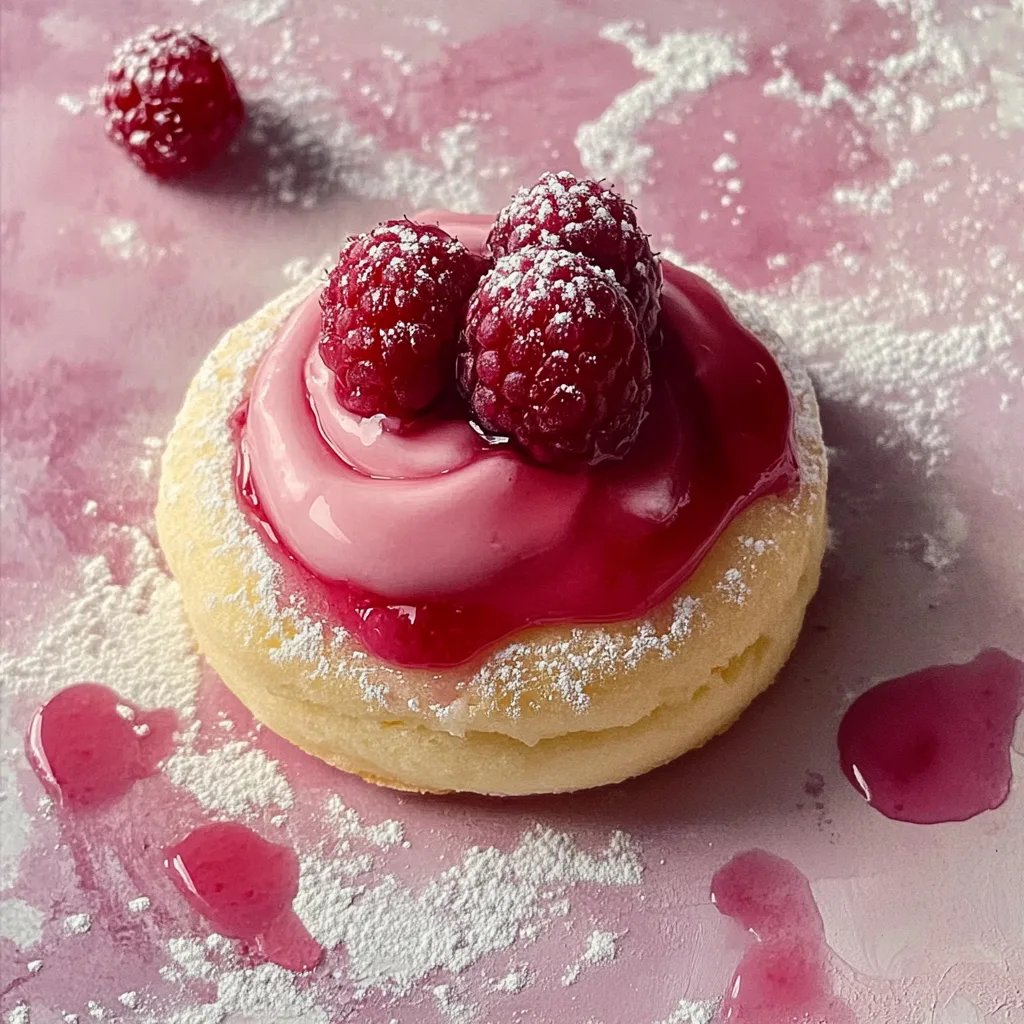 Marzipan Himbeer Plätzchen