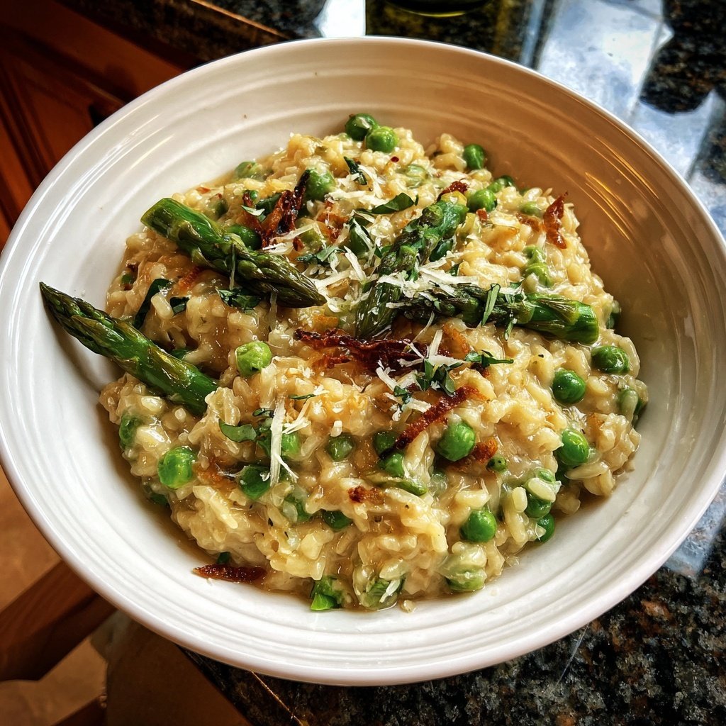 Herzhafter Frühlings-Risotto