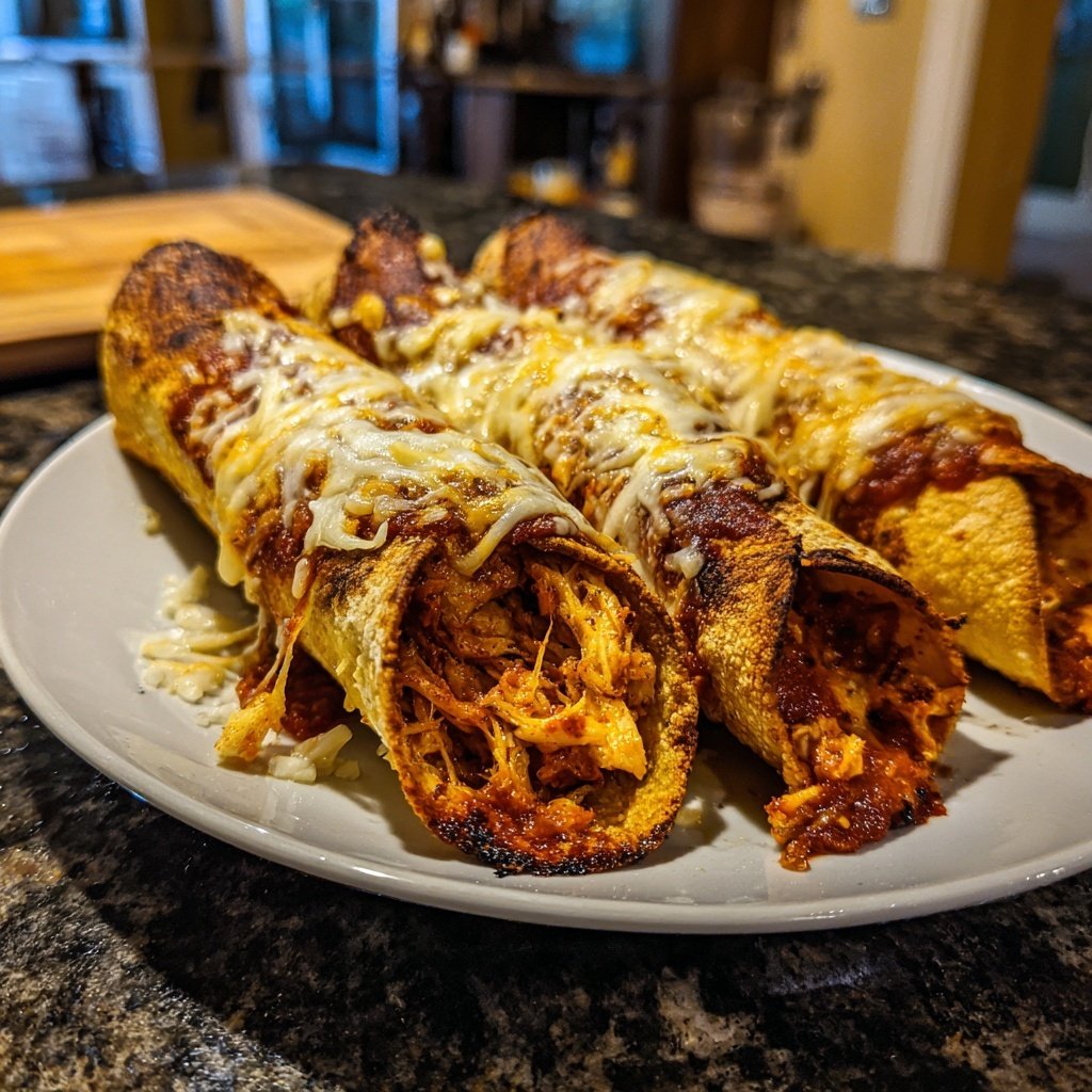 Taquitos Jackfruit Käse knusprig