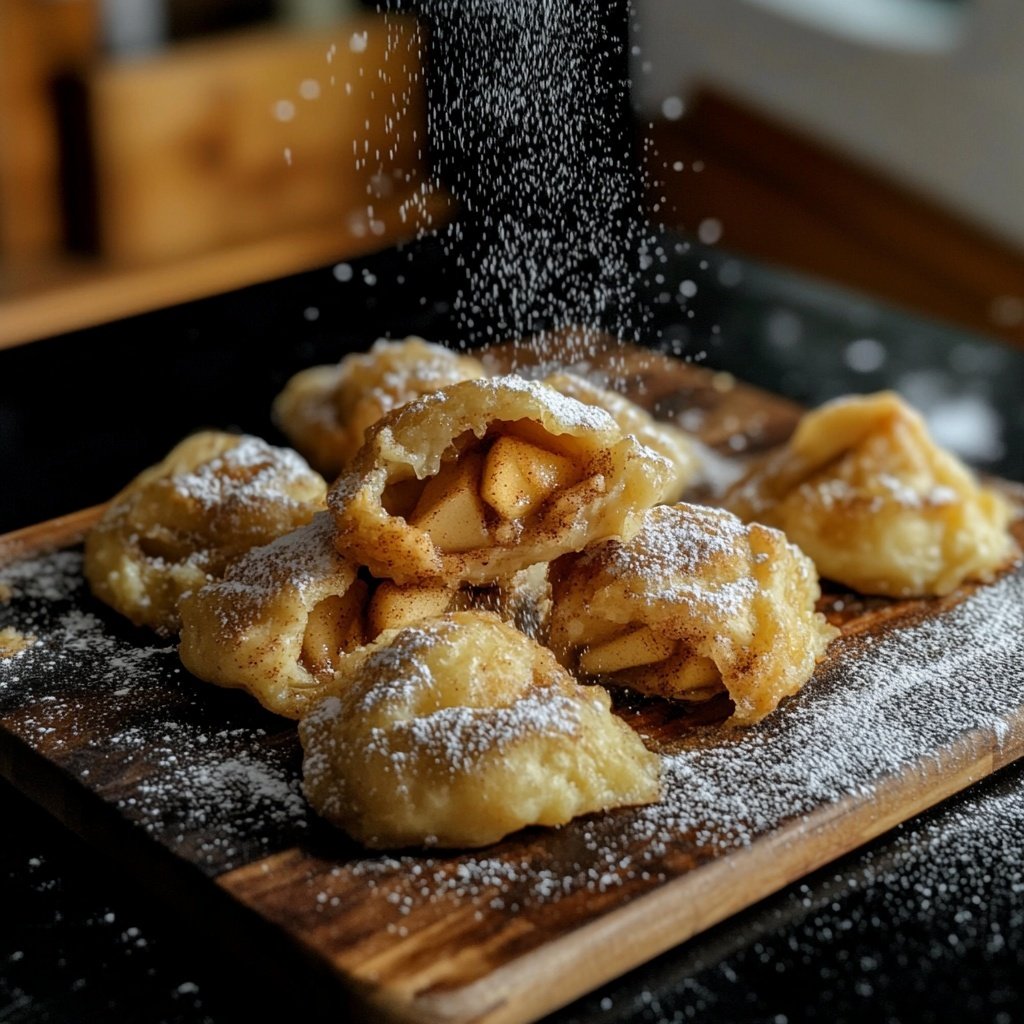 Gebackene Apfel-Zimtknödel
