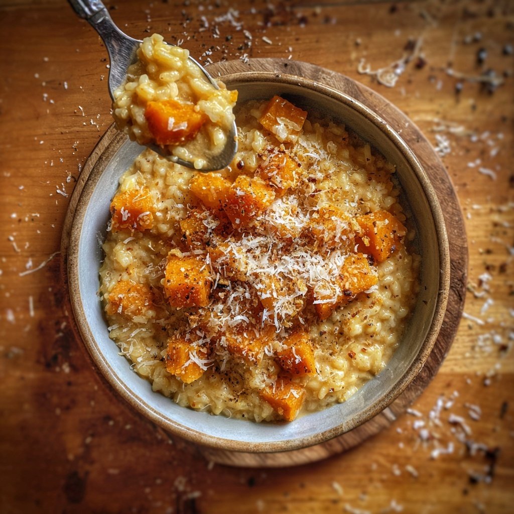 Kürbis Risotto für geschäftige Tage