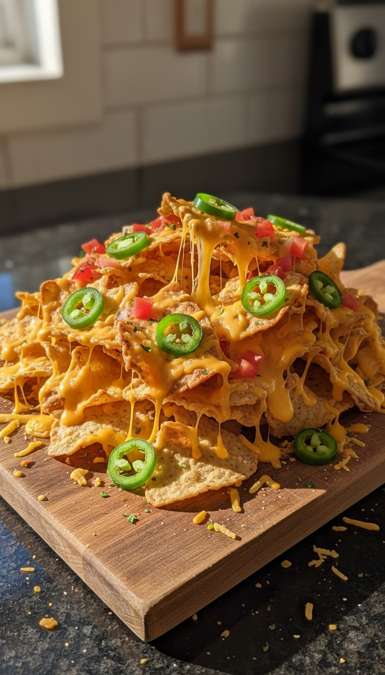 Mundwässernde Voll Beladene Nacho Supreme