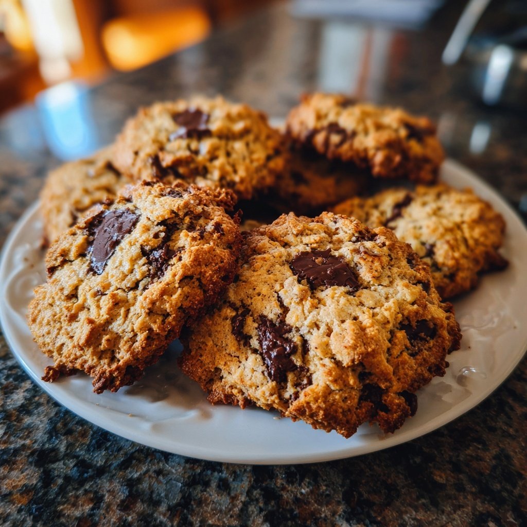 Haferflocken-Schoko-Cookies als schnelle Plätzchen​