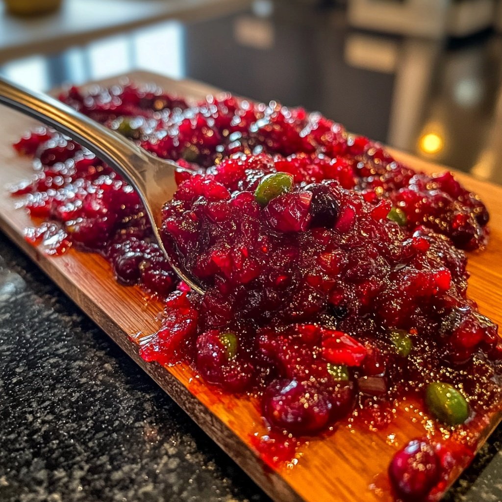 Cranberry-Apfel-Chutney für Käse und Braten