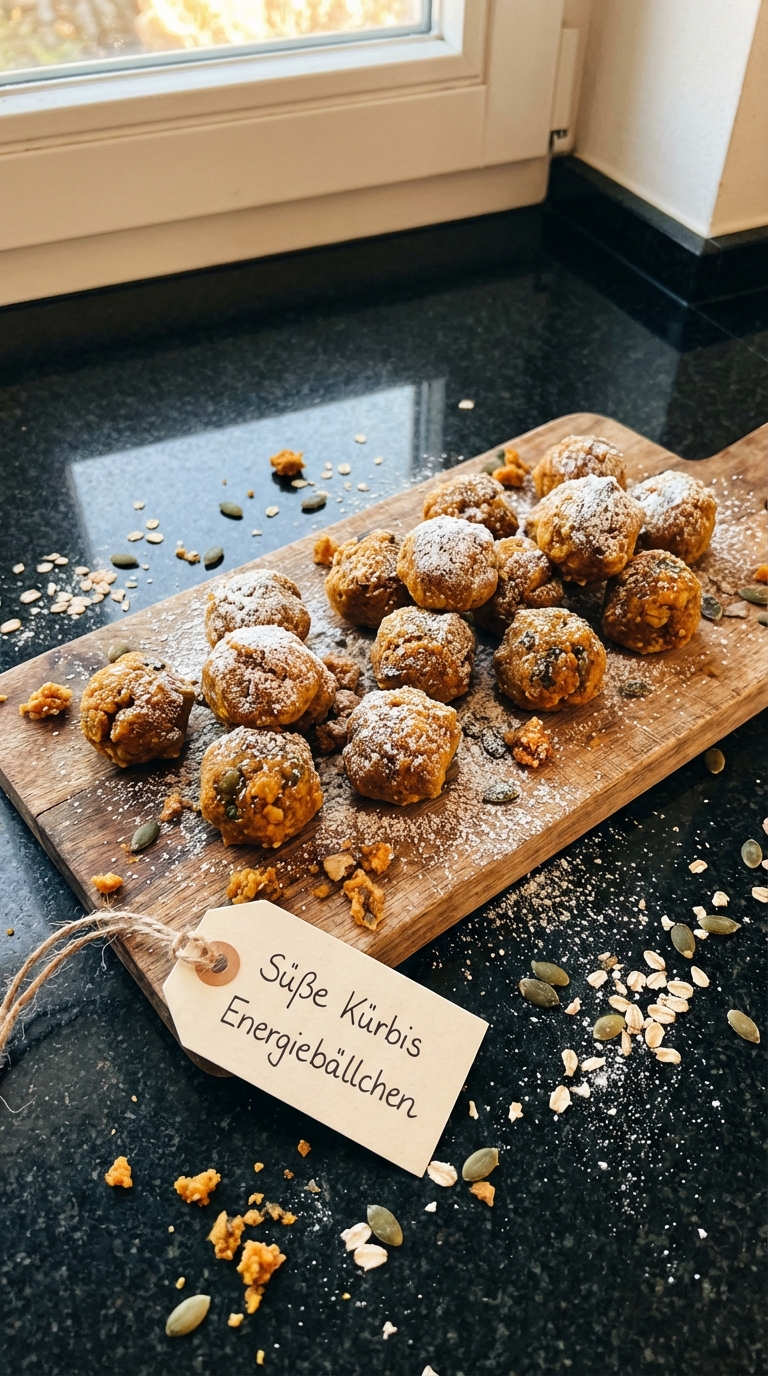 Süße Kürbis Energiebällchen