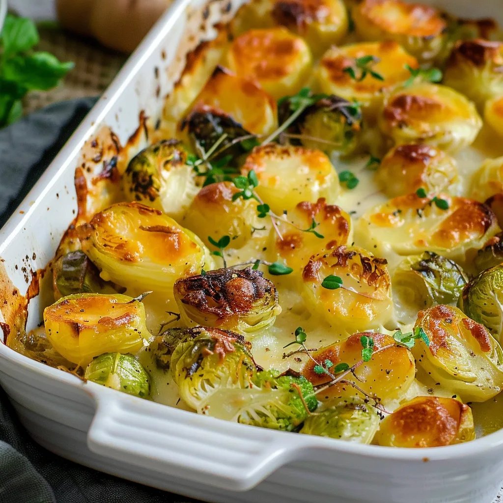 Rosenkohl-Kartoffel-Auflauf