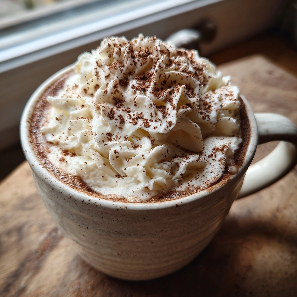 Genießen Sie eine warme Lebkuchen-Herbst-Heiße Schokolade