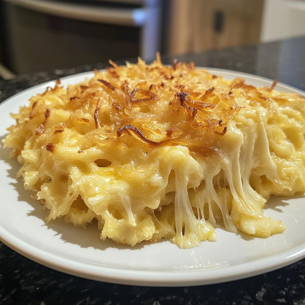 Käsespätzle - Käsespätzle mit karamellisierten Zwiebeln