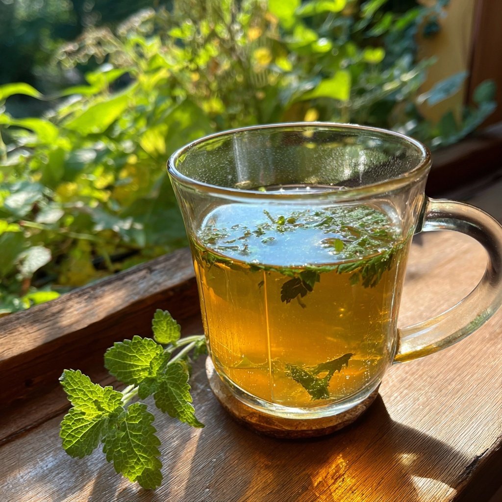 Löwenzahntee mit Zitronenmelisse