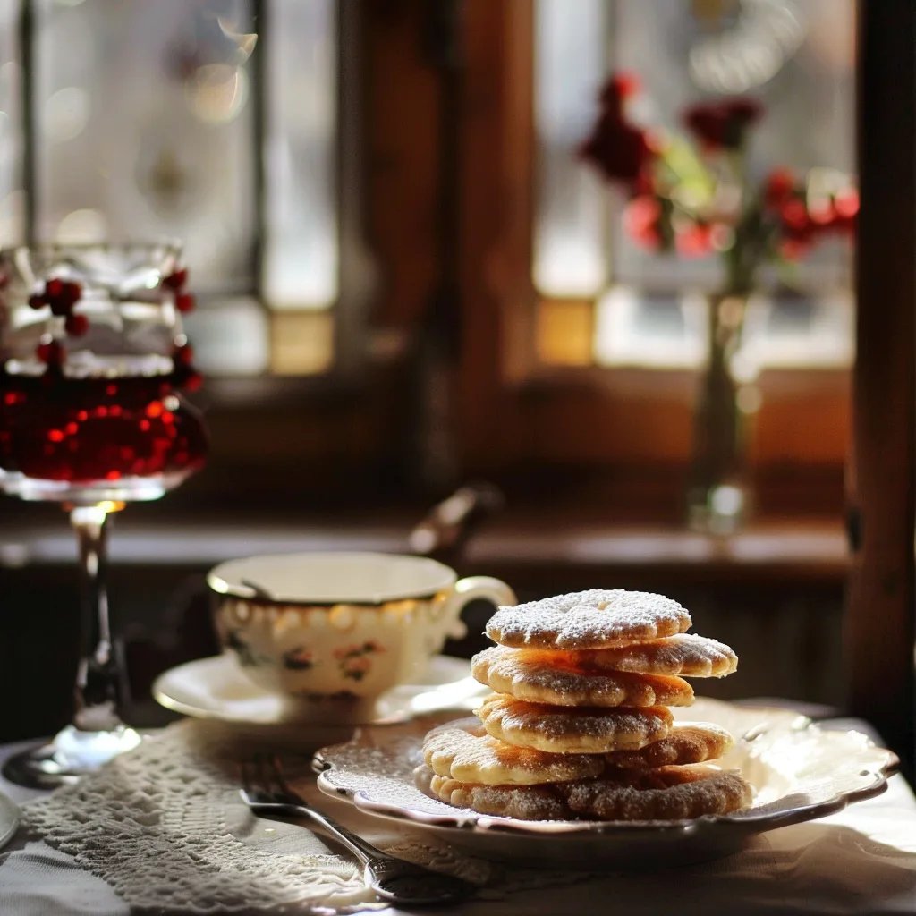 Spitzbuben mit Himbeermarmelade