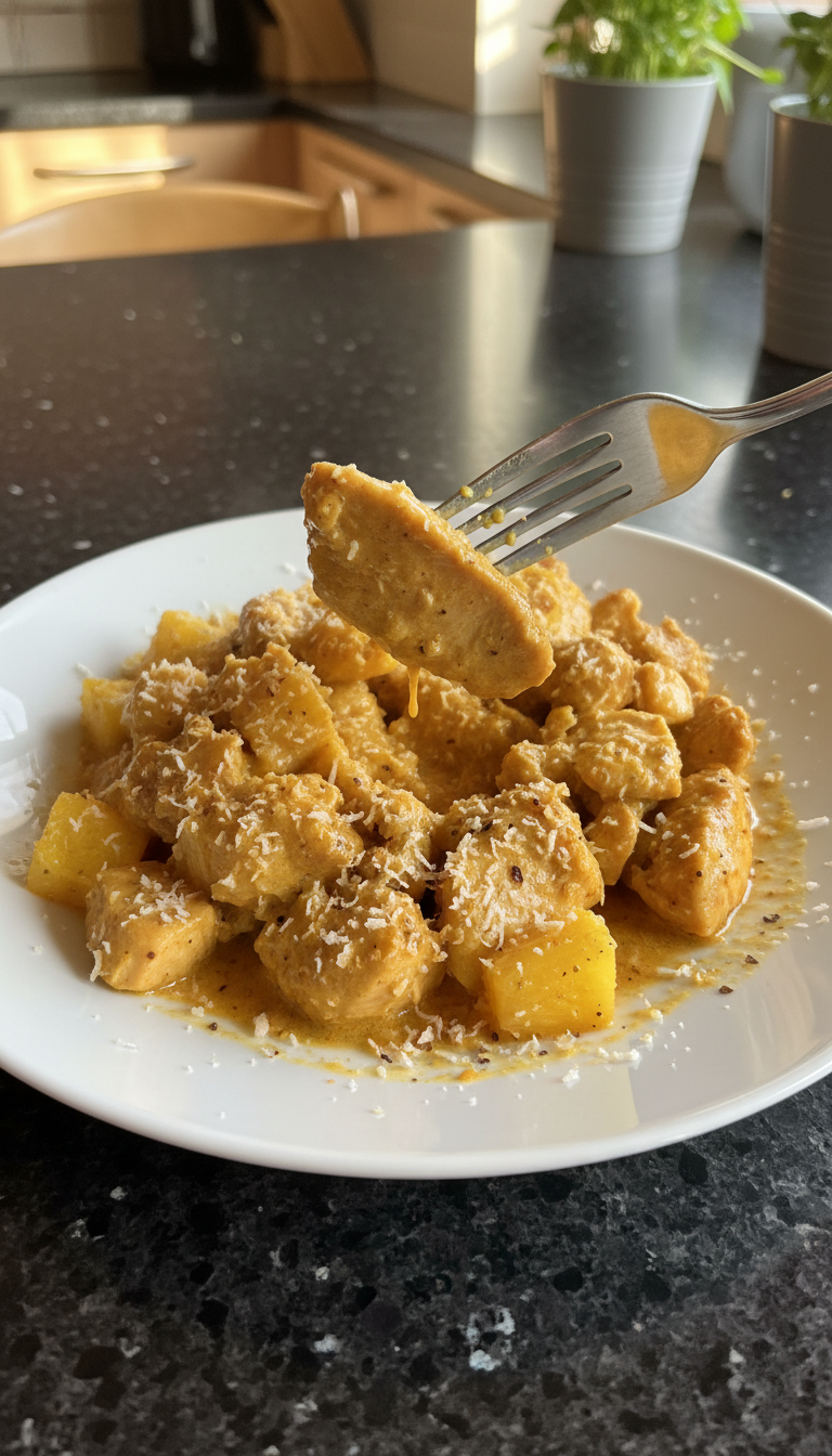 Kokos Curry Ananas Hähnchen