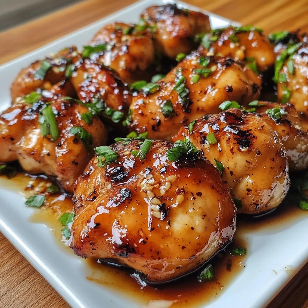 Honig Knoblauch Hähnchen Süß