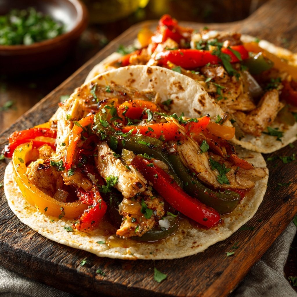 Crockpot Chicken Fajitas
