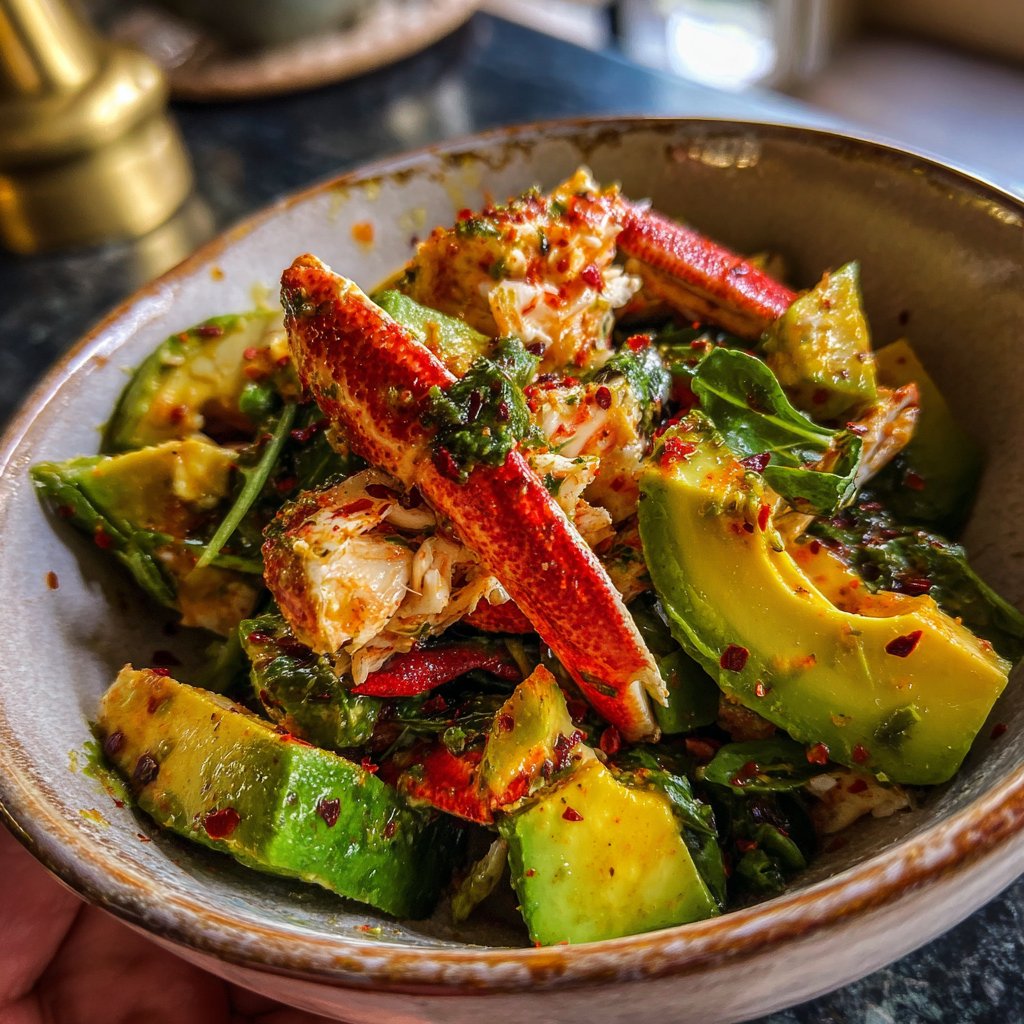 Würzige Krabben Salat Tapas